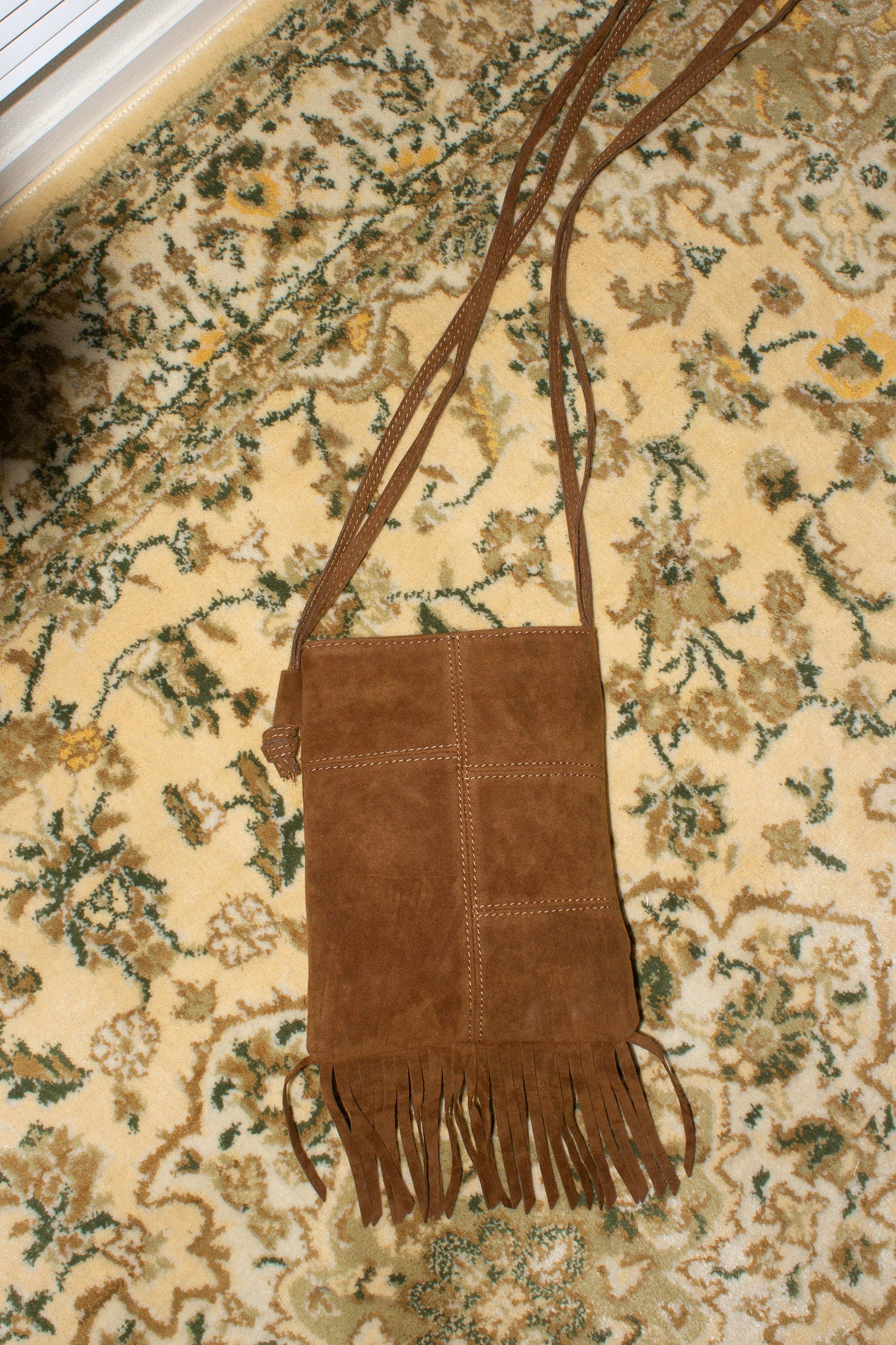 suede fringe bag