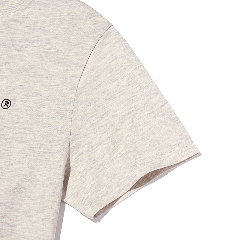 UNI HAND DRAWING LOGO WORDING T-SHIRT [OATMEAL]