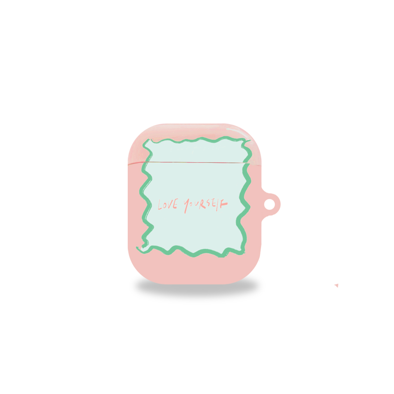 AirPods •Buds case _ pink letter