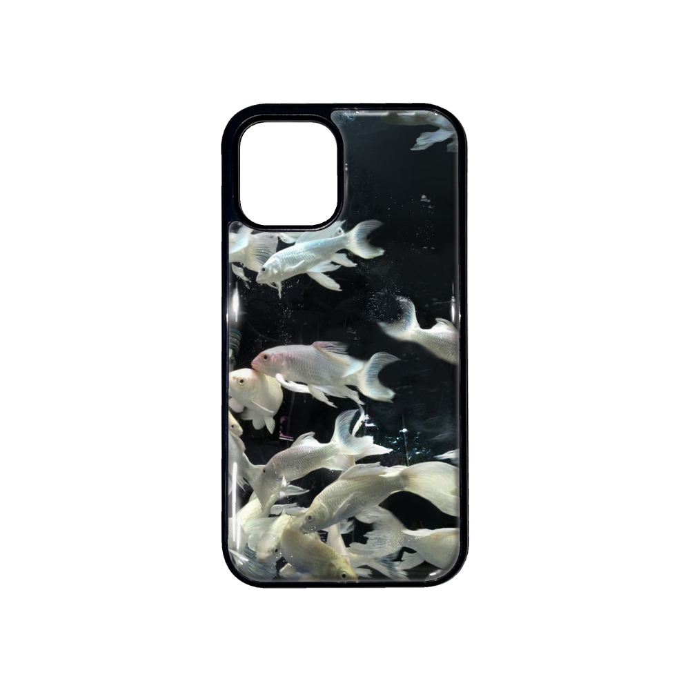 White Fish epoxy phone case