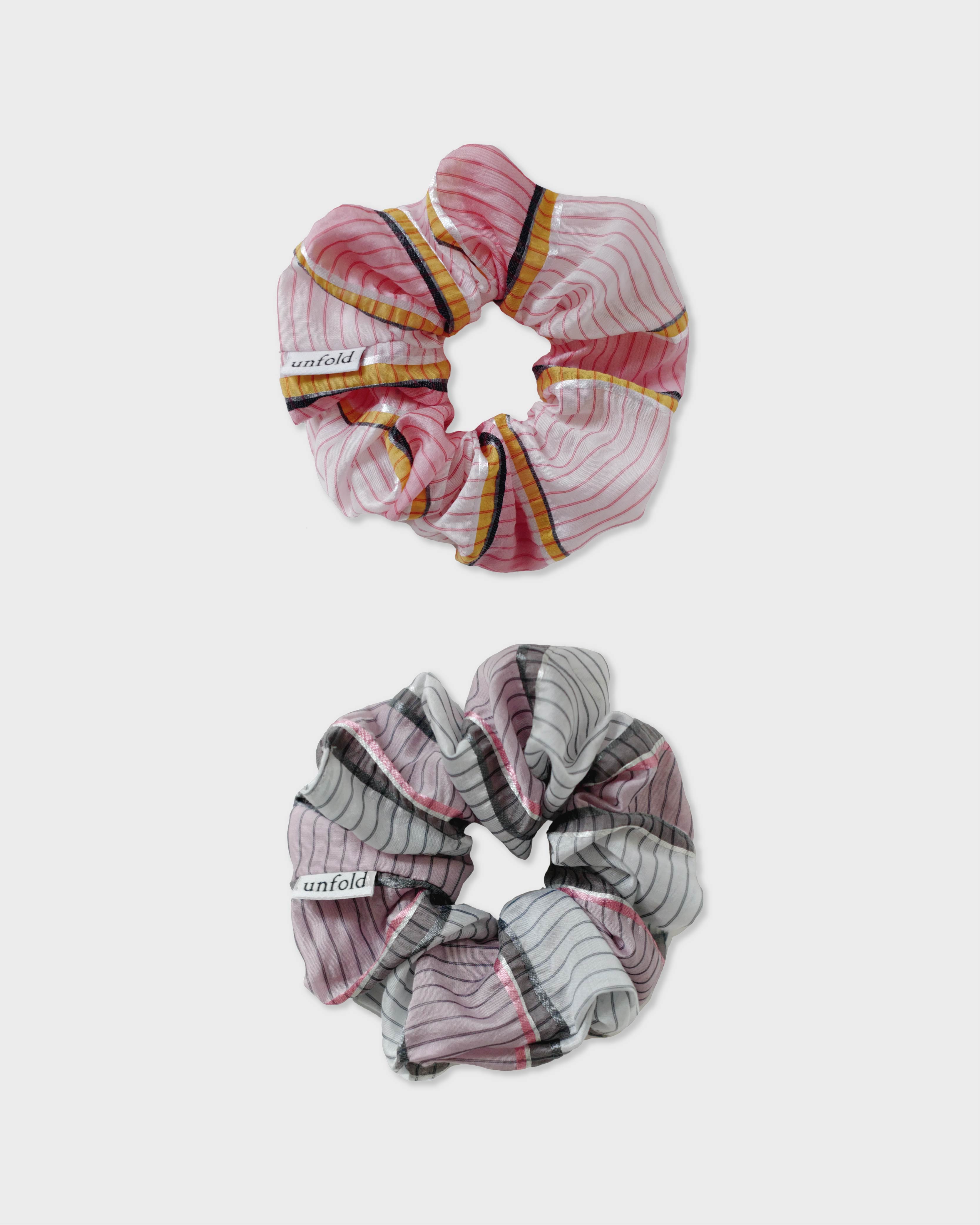 Line hair scrunchie 2SET