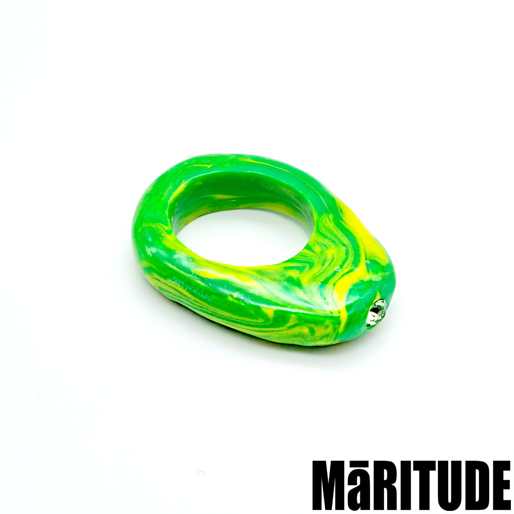 MABLE EGG RINGS (GREEN YELLOW )