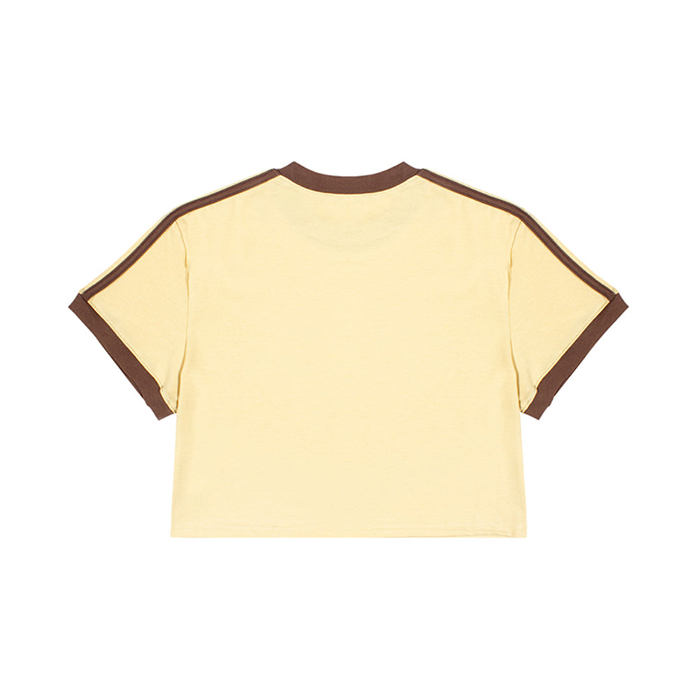 03-RINGER CROP TEE_Yellow