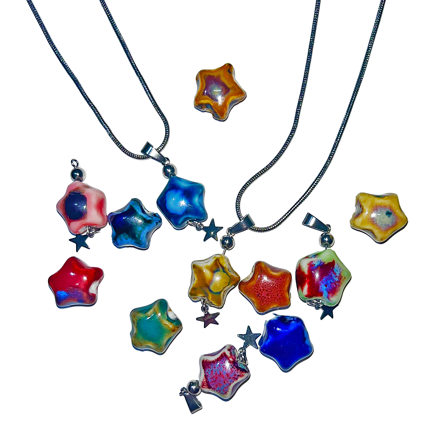 Fog star ceramic necklace (12color)