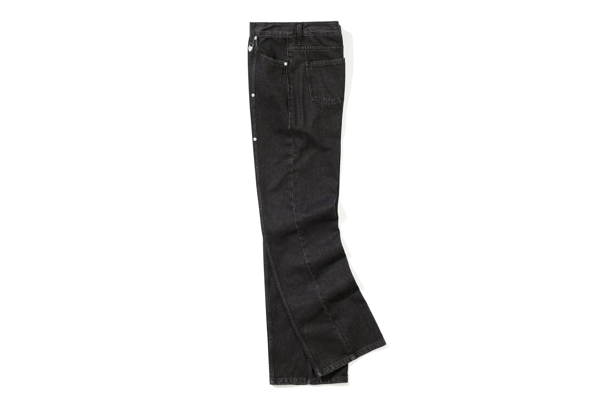 WIDE SEMI BOOTCUT PANTS_BLACK