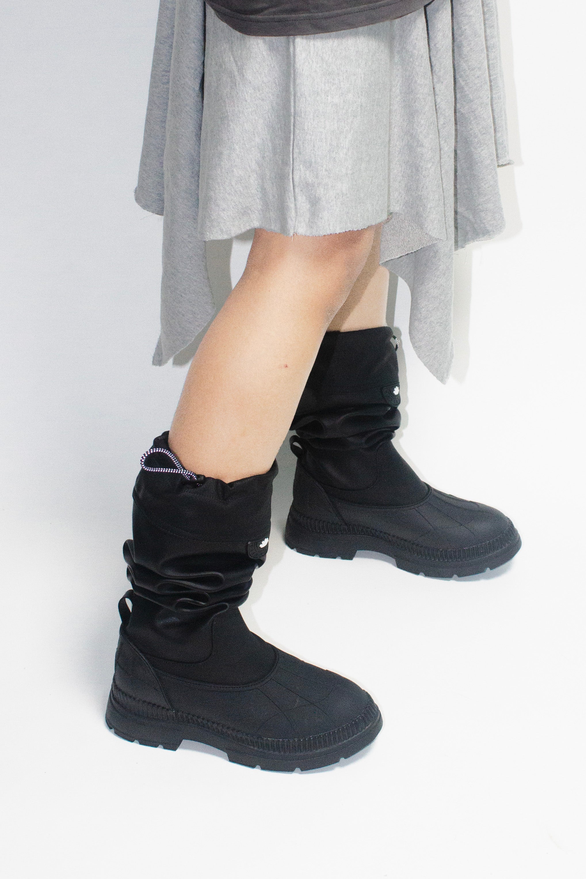 leather rain boots