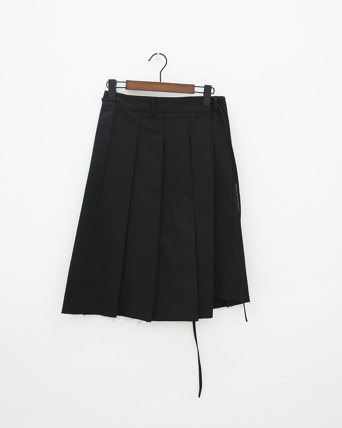 Pleated string wrap skirt (2color)