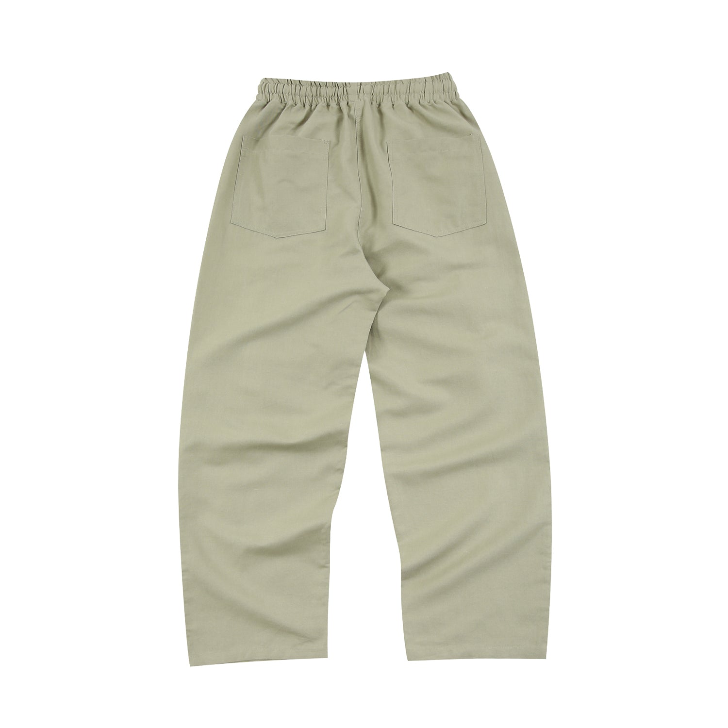 Linen Two-tuck Balloon Pants  (KHAKI GRAY)