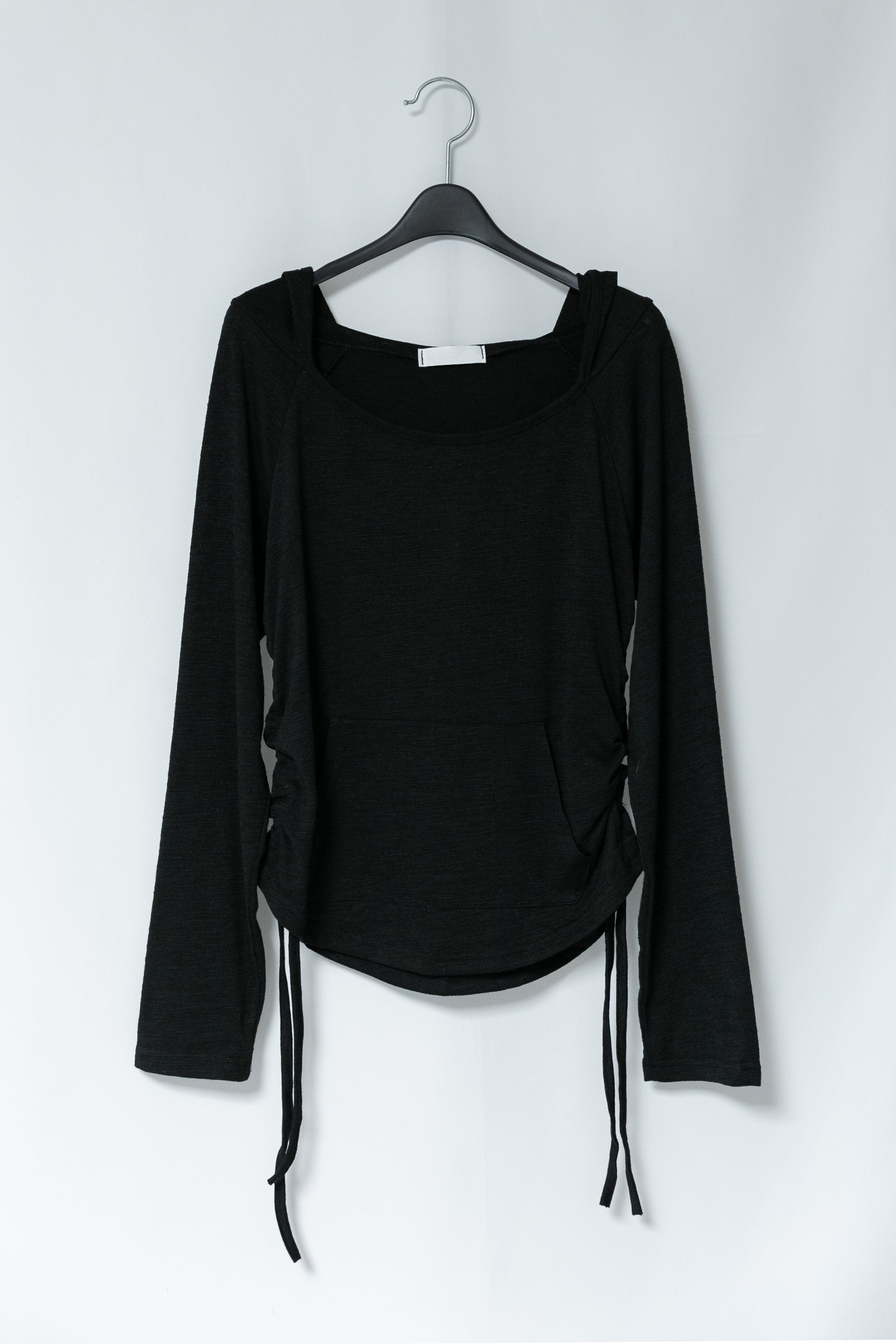 strap front pocket hood top(3colors)