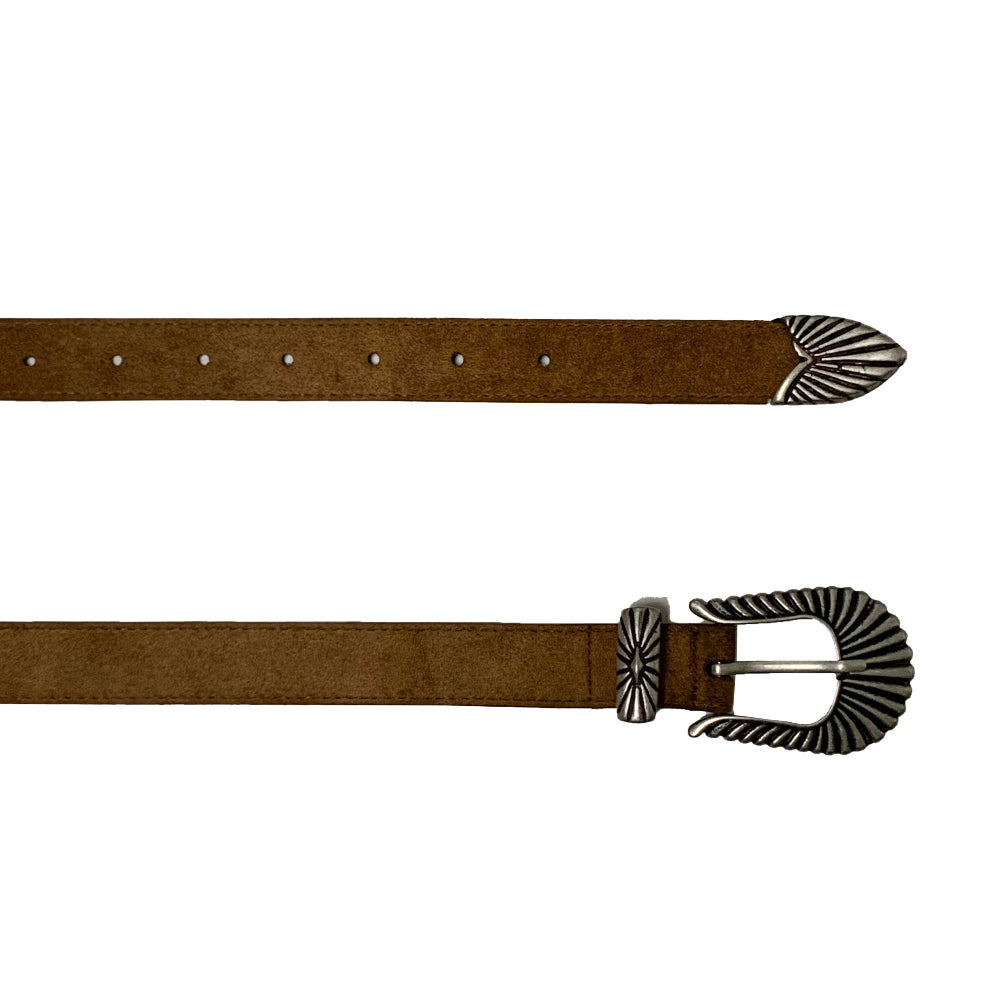 Suede western belt