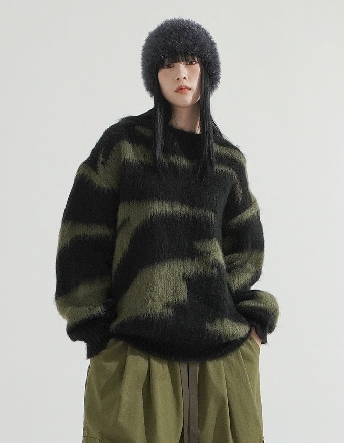 Zeebra Over-fit Mohair Knit