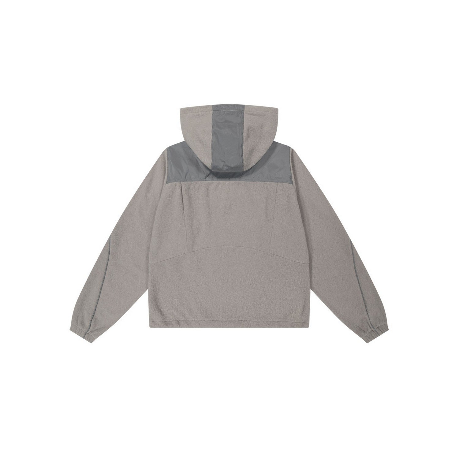 REFLECTIVE PANELED FLEECE ANORAK [GREY]