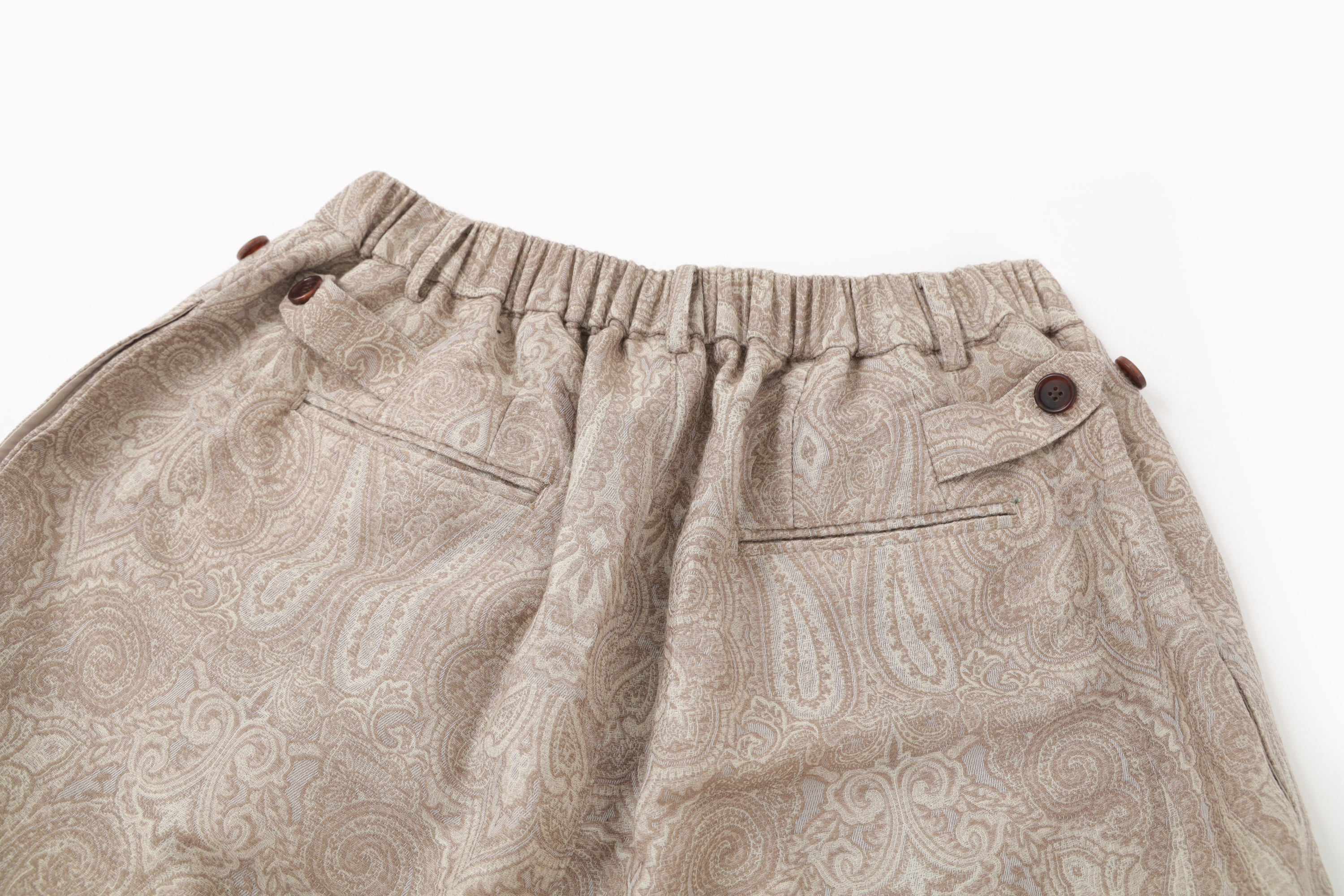 BEIGE JACQUARD PANTS