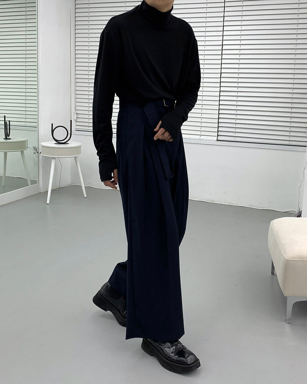 SK Twin Belt Wide Pants (3 colors)