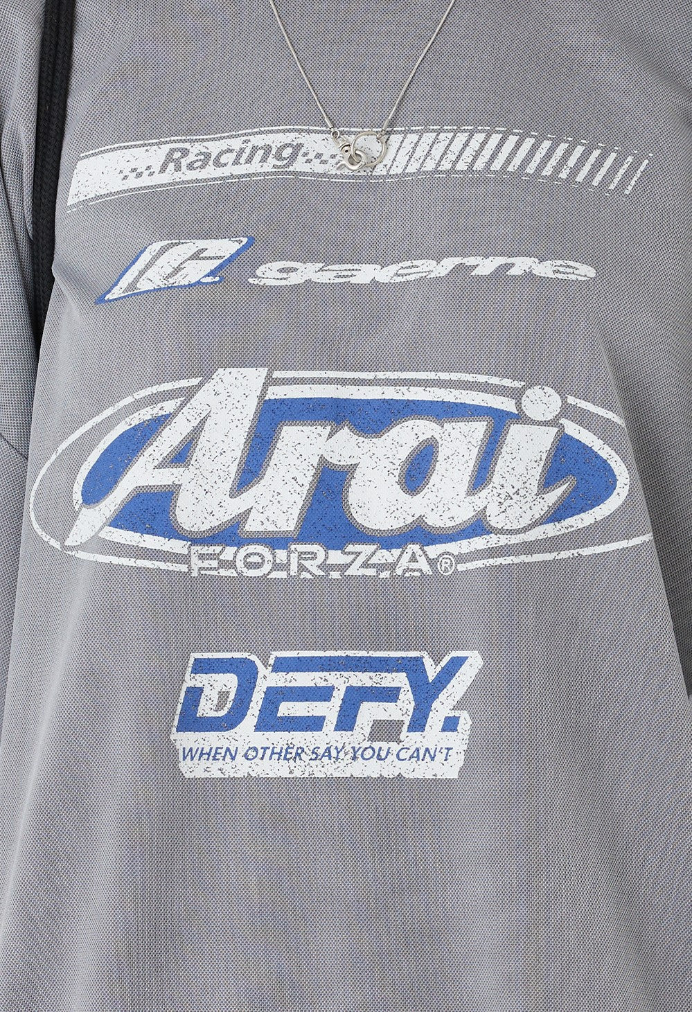 Forza logo over mesh t-shirt