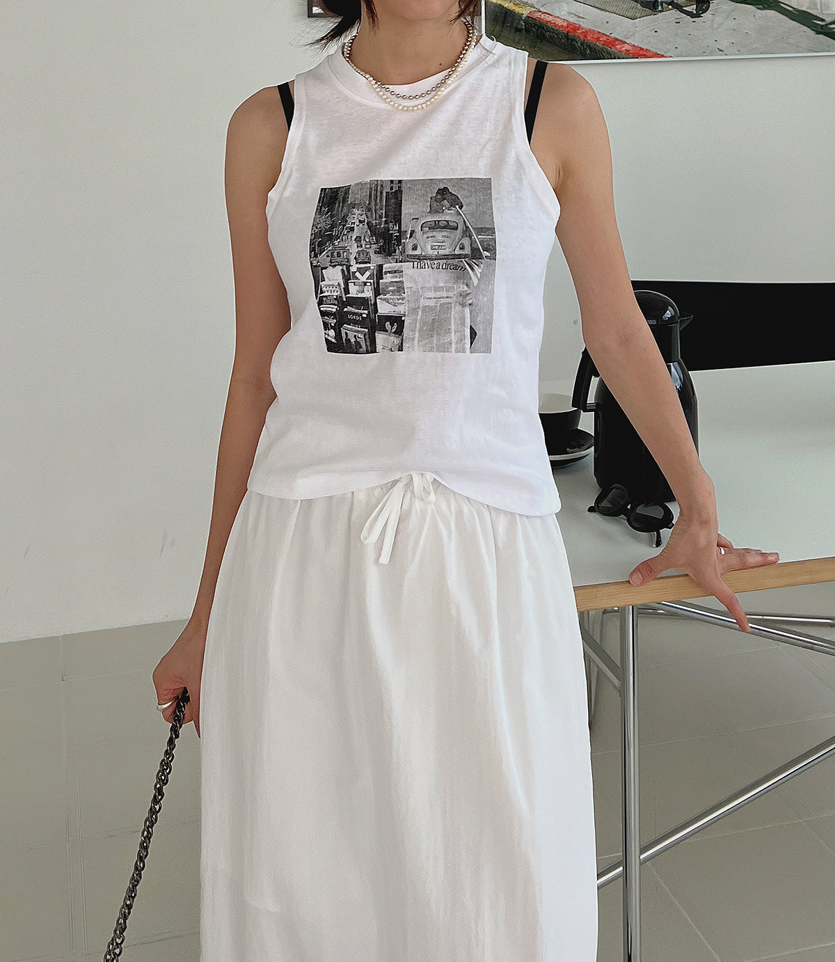 Photo sleeveless (3color)