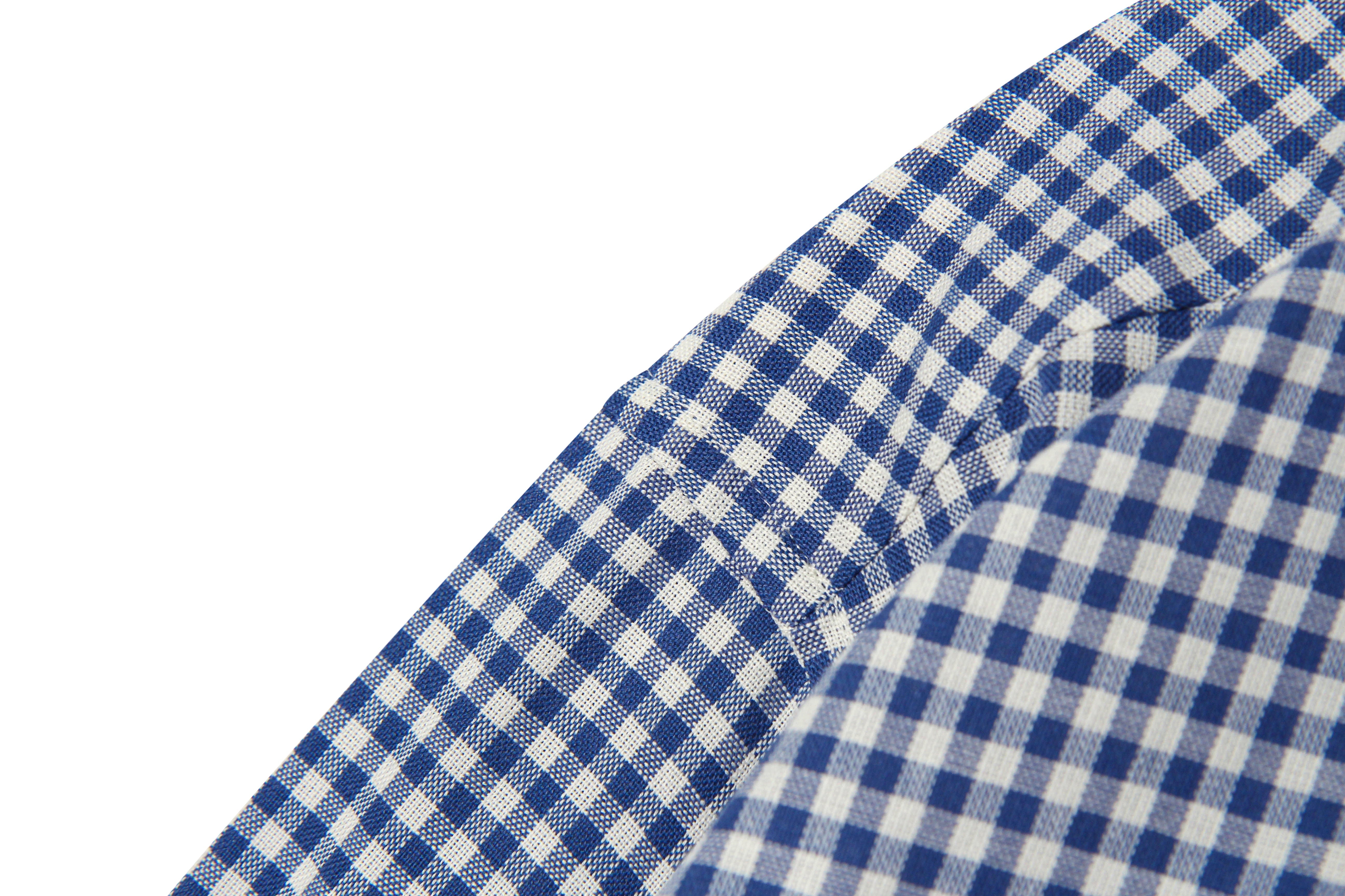 Gingham Check shirt S101 Blue