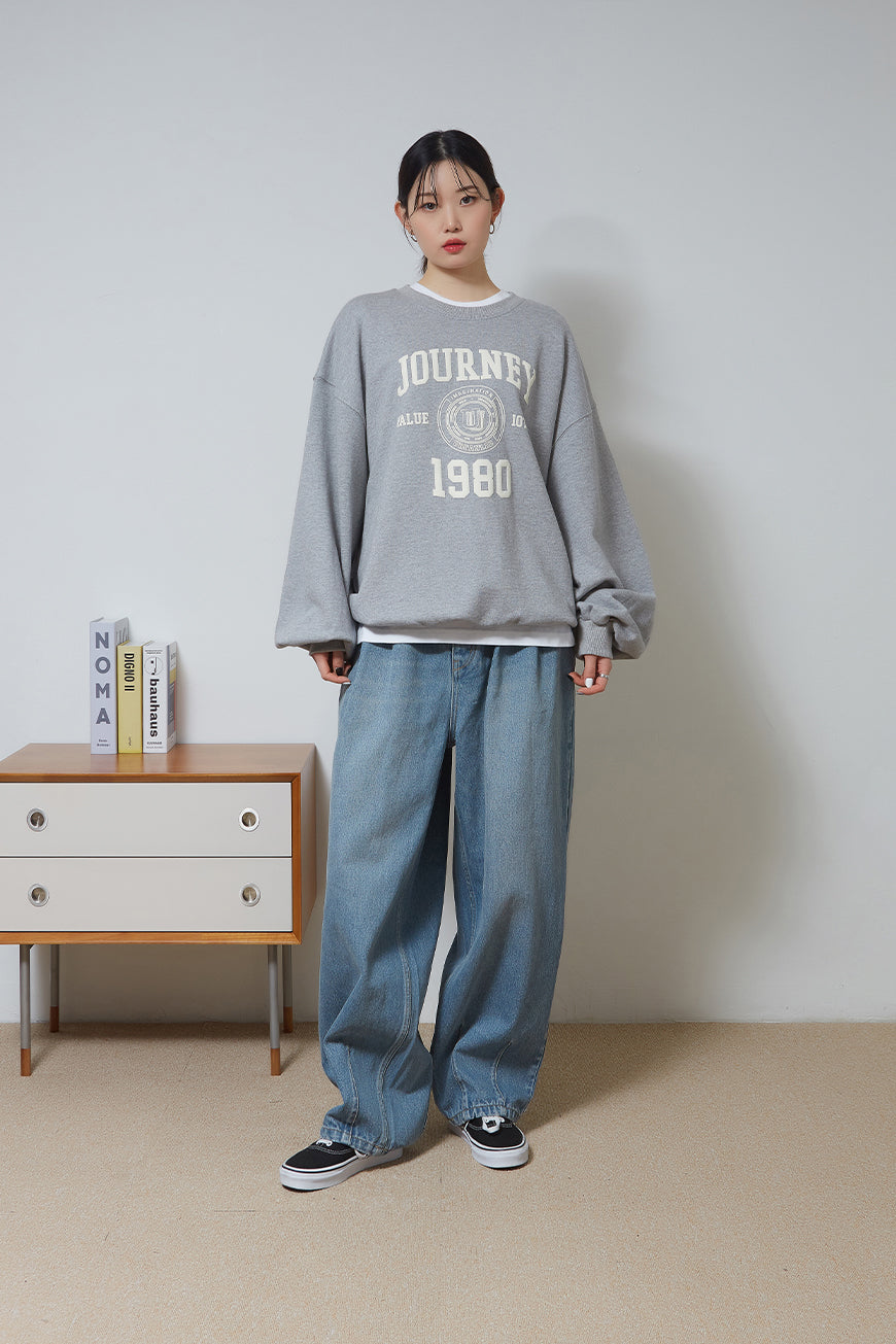 Golden Emblem Sweatshirt (Grey)