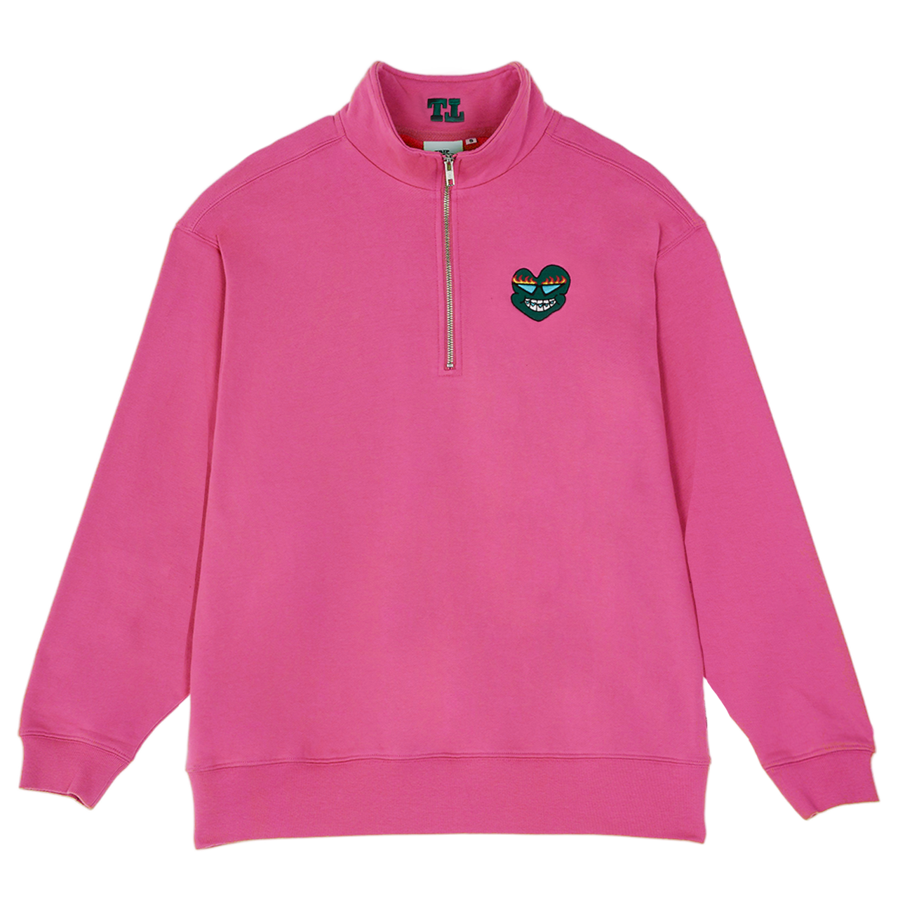 GREEN MUCKBO ZIP PULL OVER (Z21112FW) - PINK