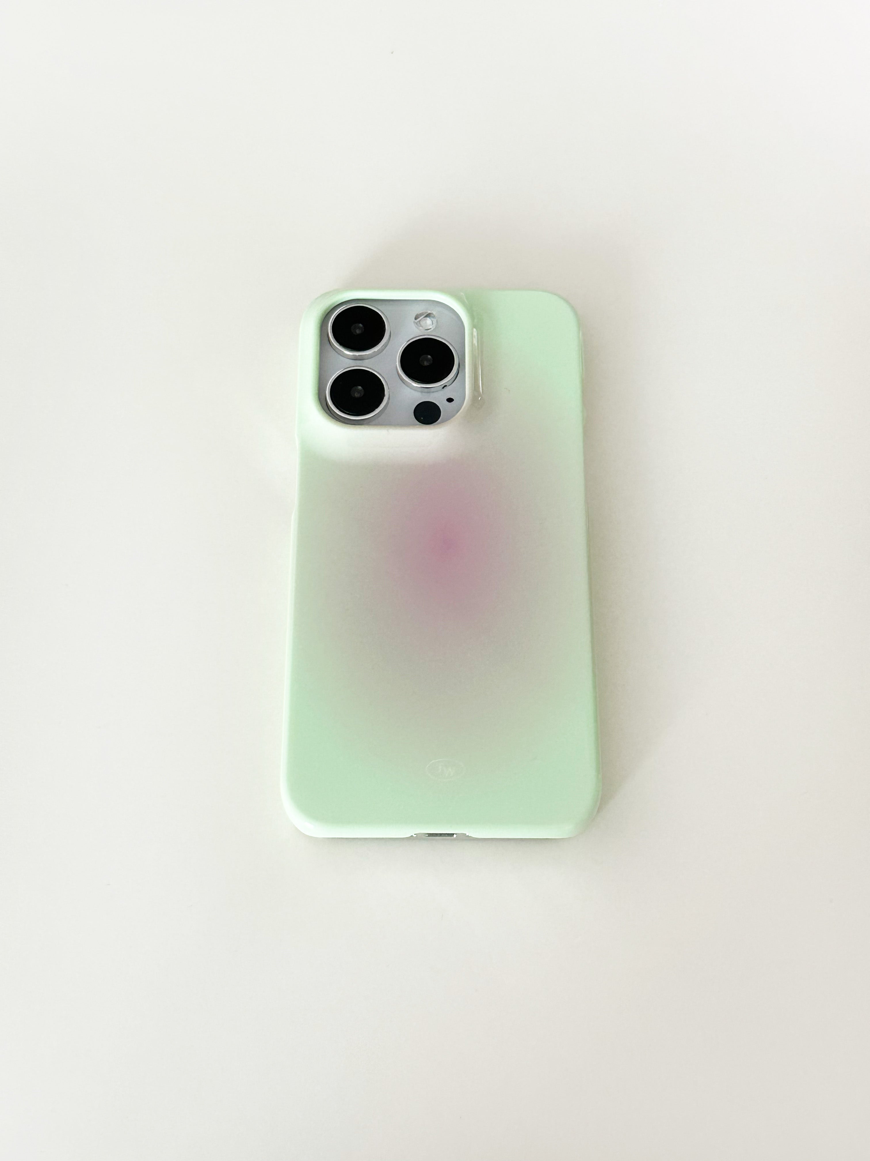 blush hard case-pink(light green)