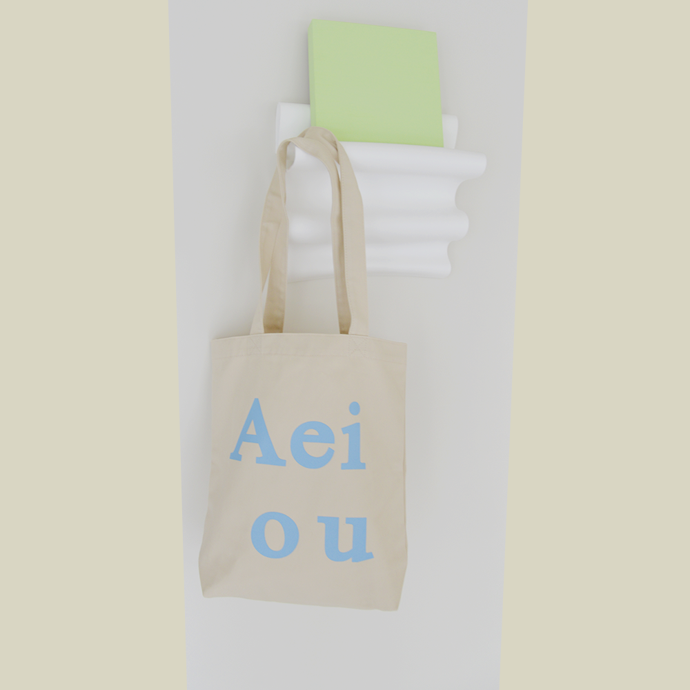 Aeiou Logo Bag (Cotton 100%) Afternoon Beige