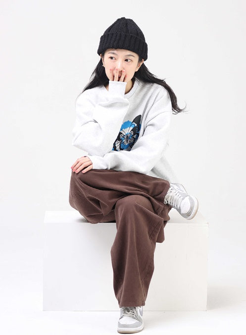 Overfit Butterfly Sweatshirt_3color