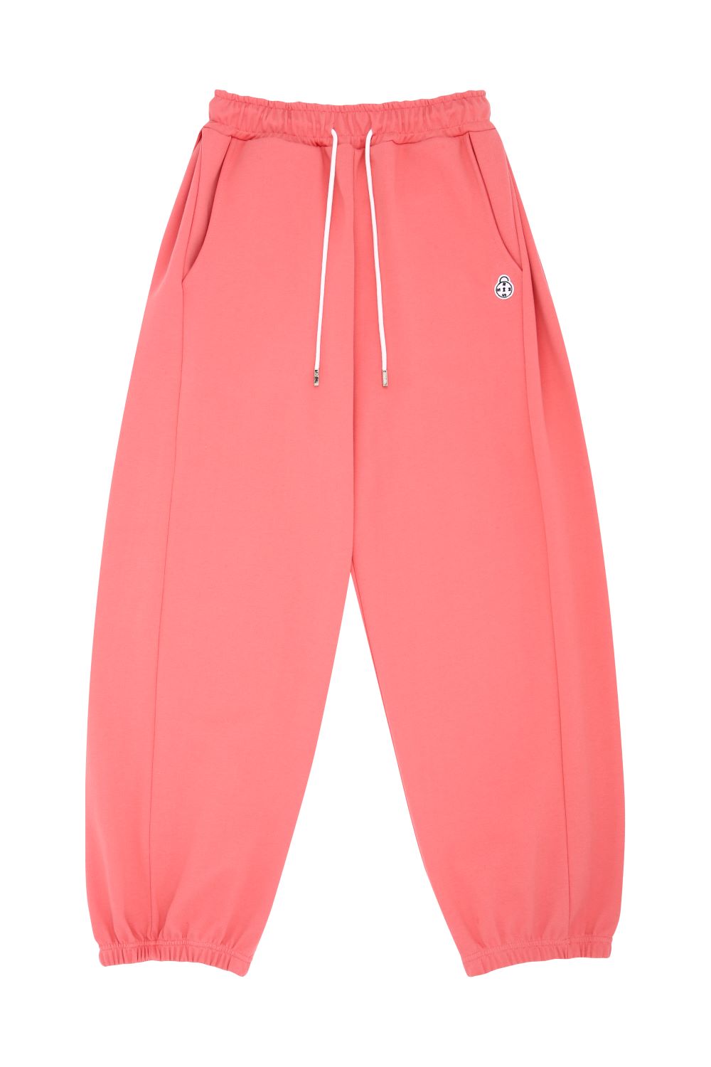 Coralpink balloon side pintuck jogger pants