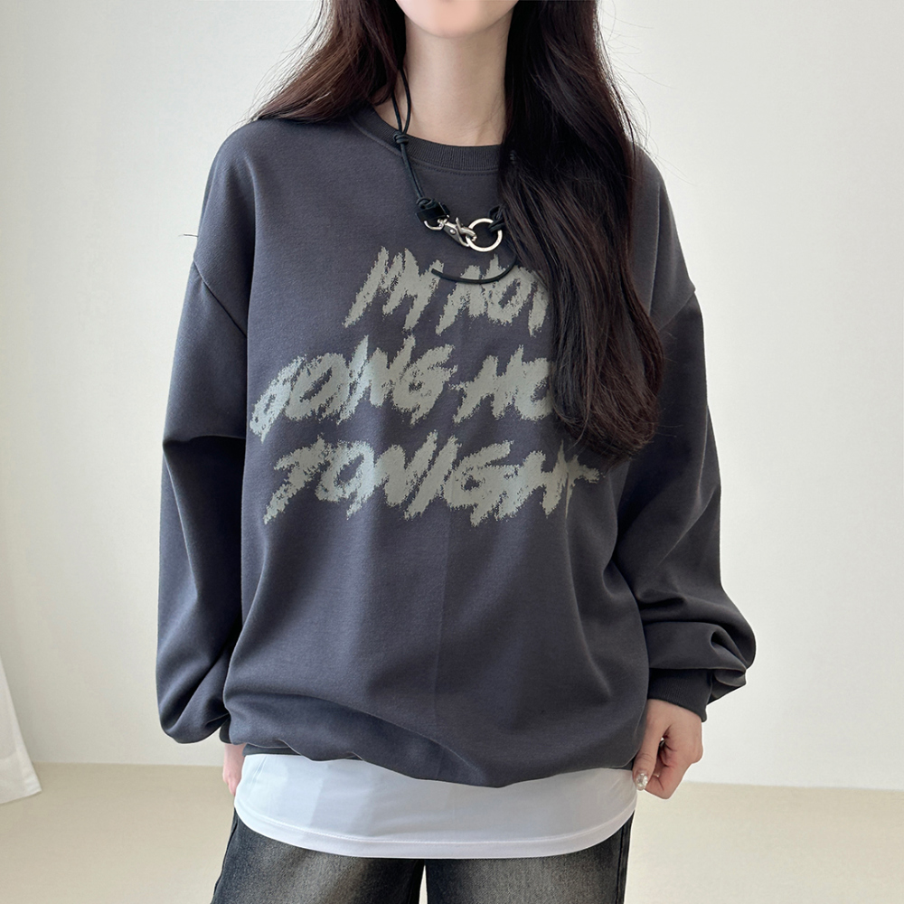 Printed graphic sweatshirt