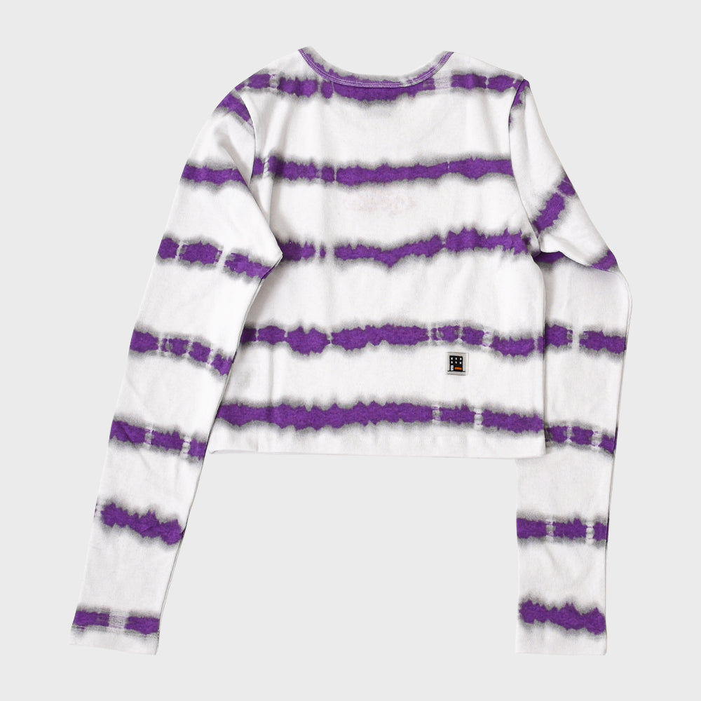 CIROS LONG SLEEVE CROP TEE (VIOLET)