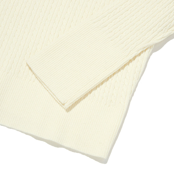 EMBLEM WAPPEN ROUND NECK KNIT [IVORY]