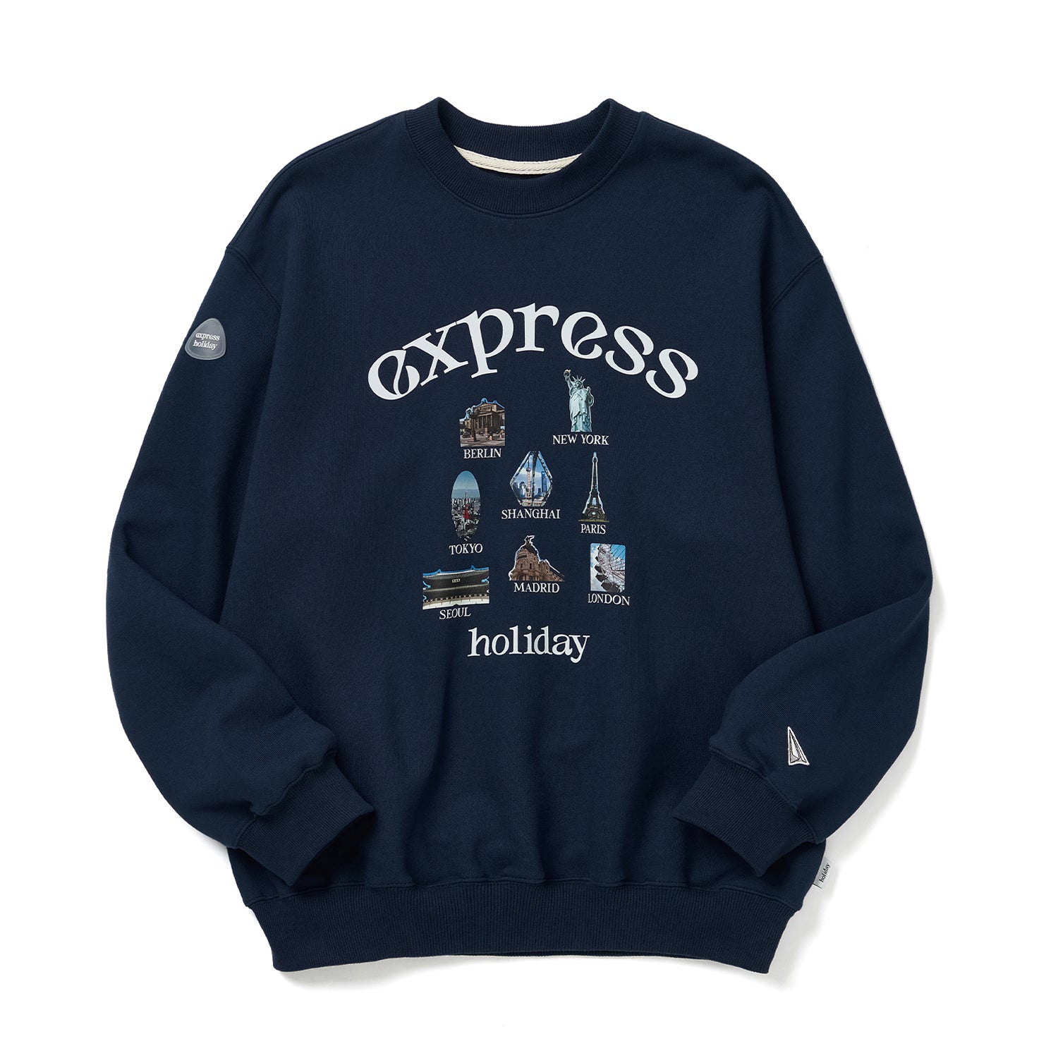 Express Holiday Global Citizen Sweatshirt_Navy