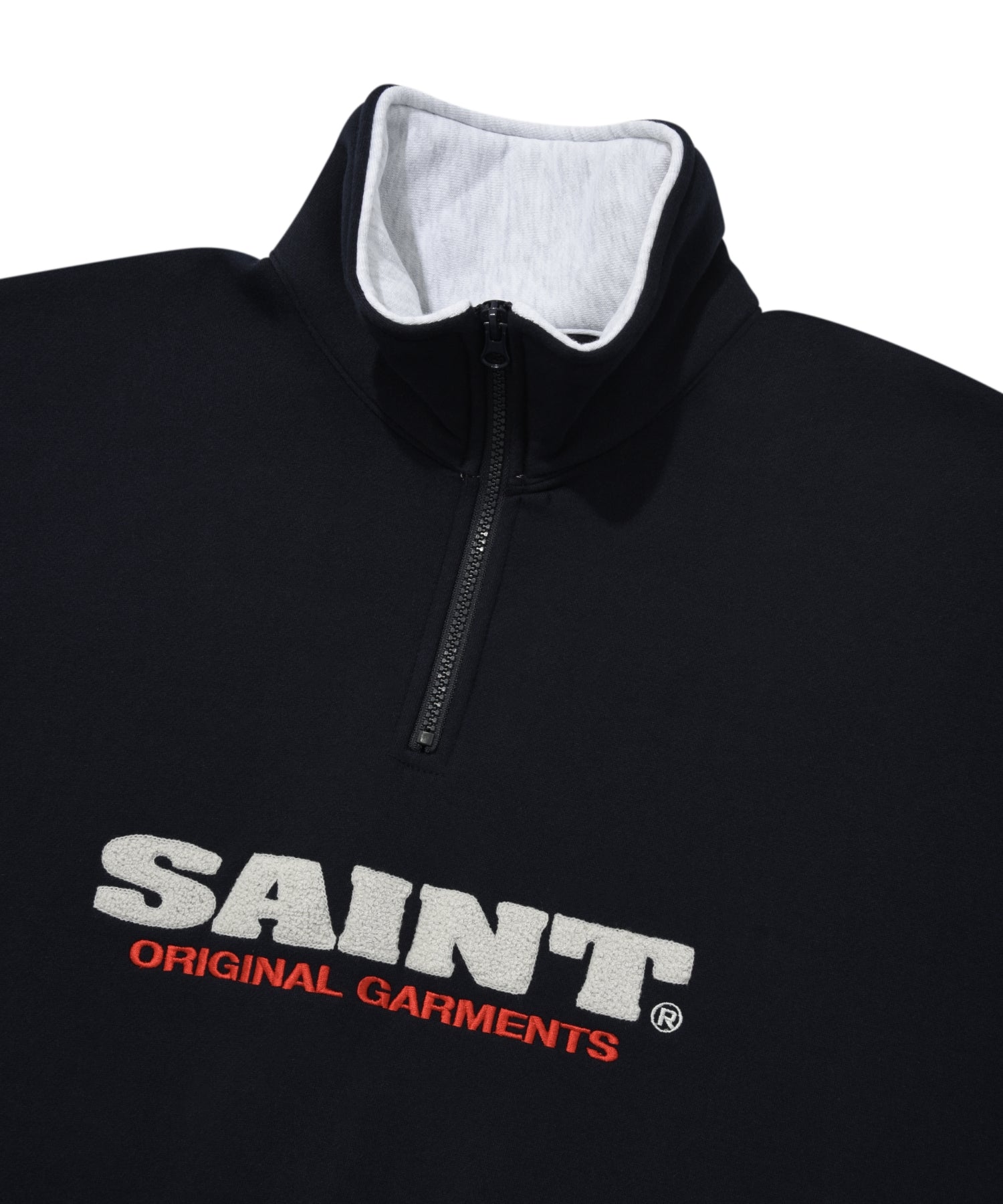 SP SAINT LOGO BLOCK HALF ZIP-NAVY