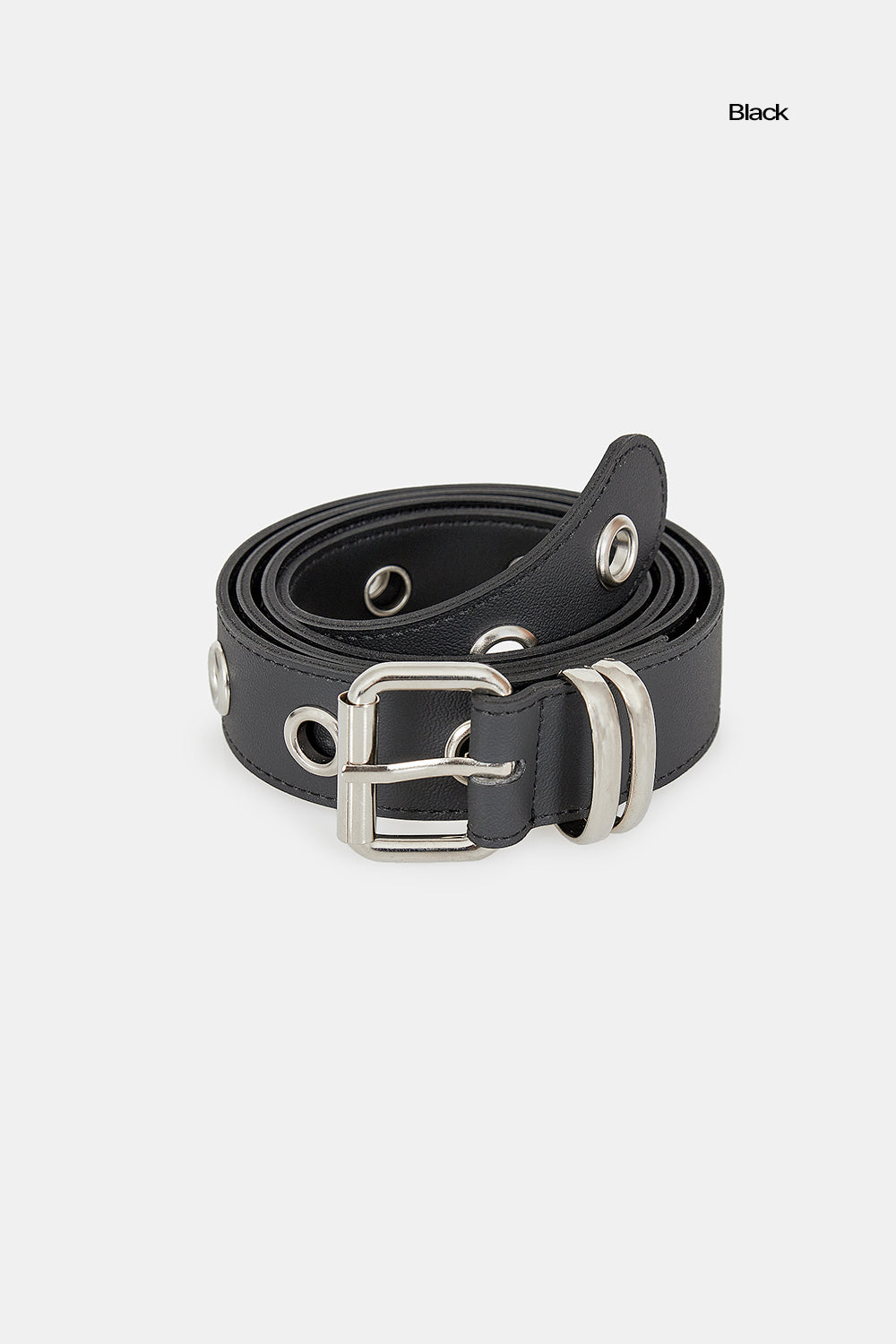 Common big eyelet leather belt