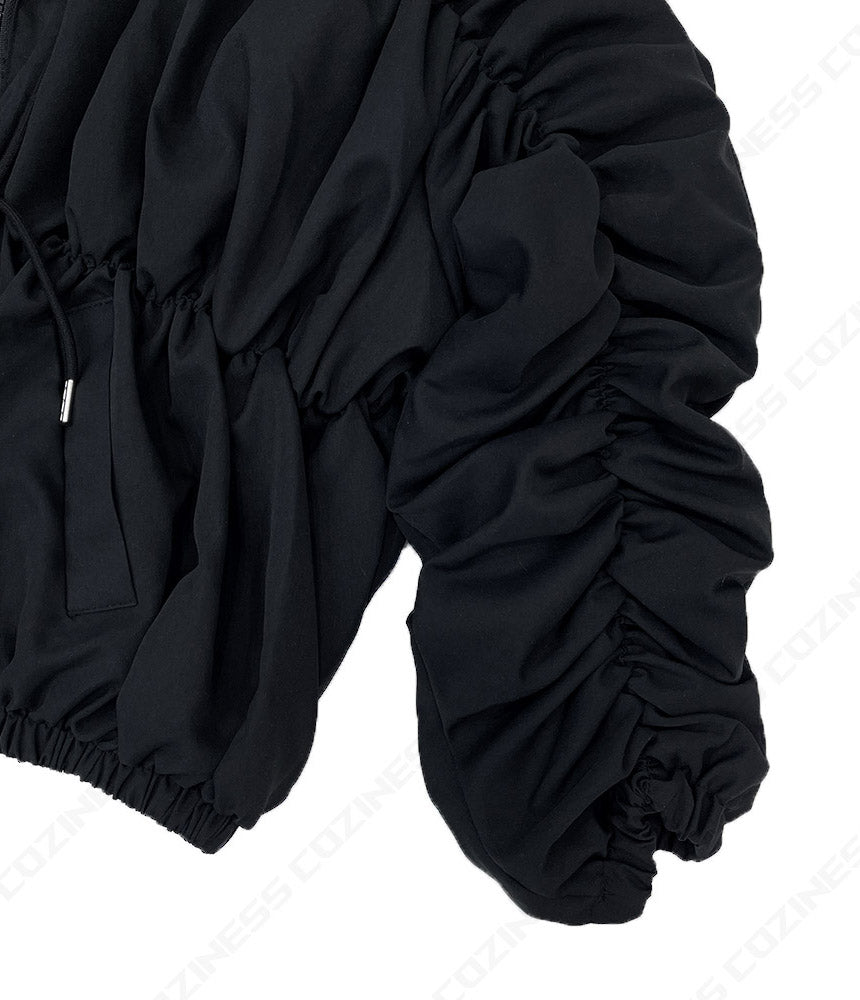 [Unisex] a wrinkled string jumper