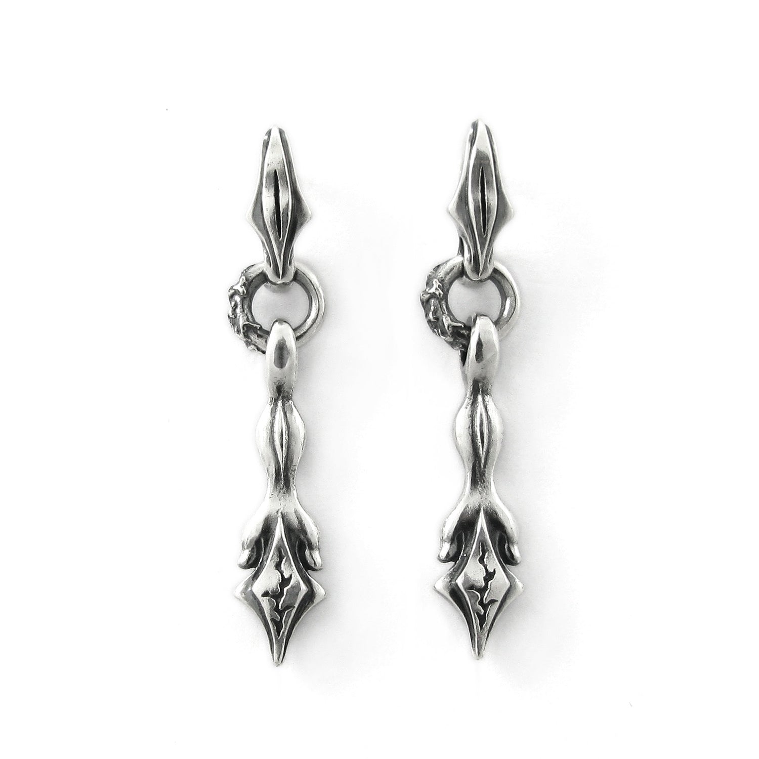 Sagitta silver earring