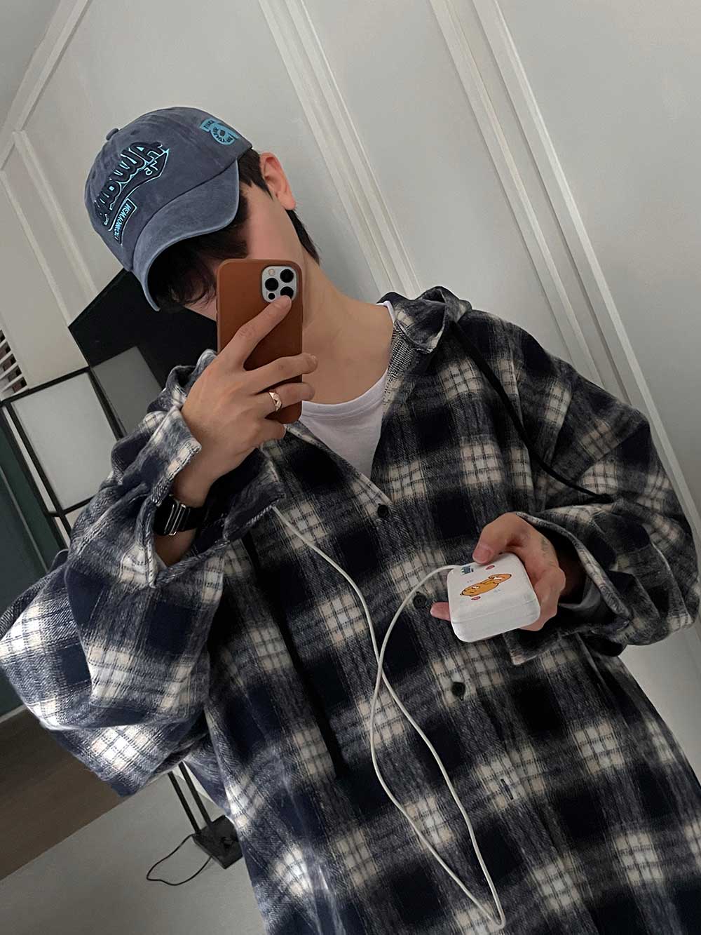 2 Low Hood Check Shirt (2color)