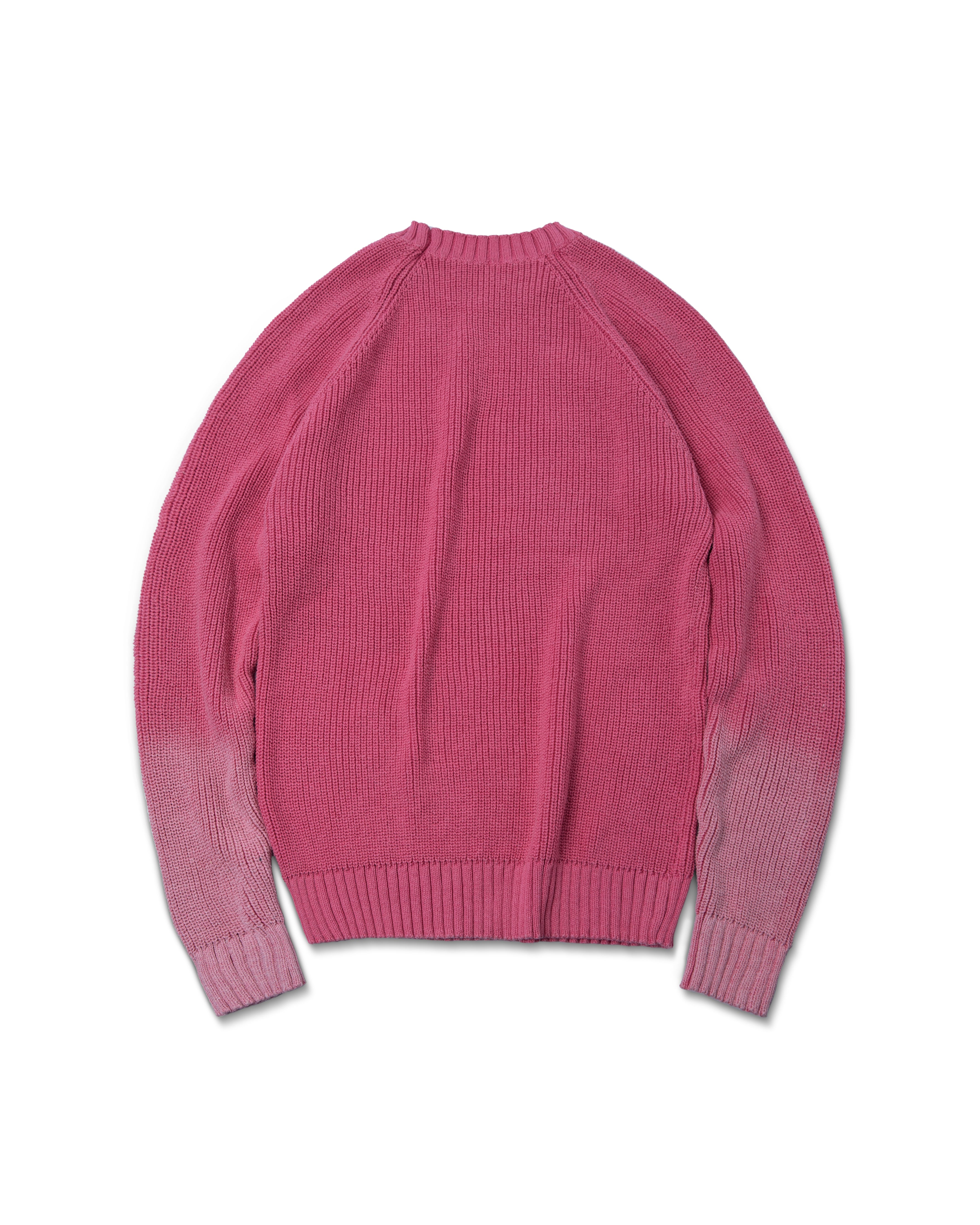 F/A PINK WASHED KNIT SWEATER