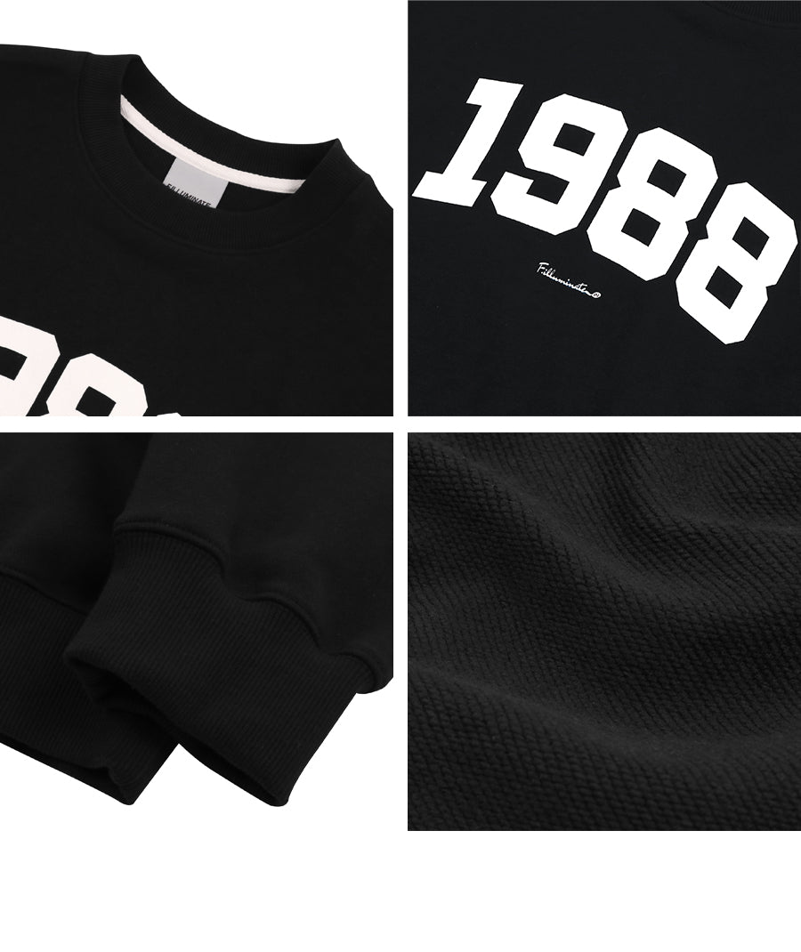 Overfit 1988 Sweat Shirt-Black