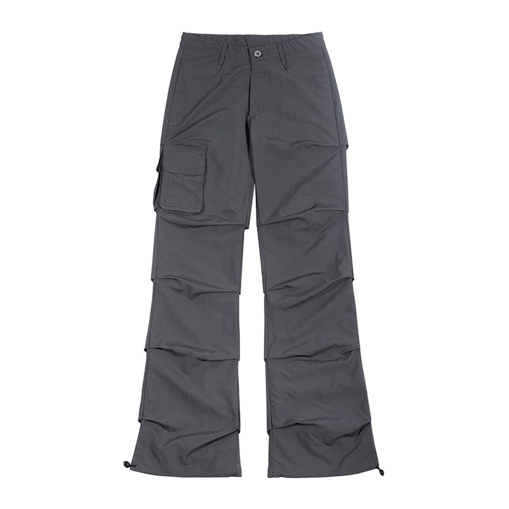 PINTUCK CARGO PANTS_Charcoal