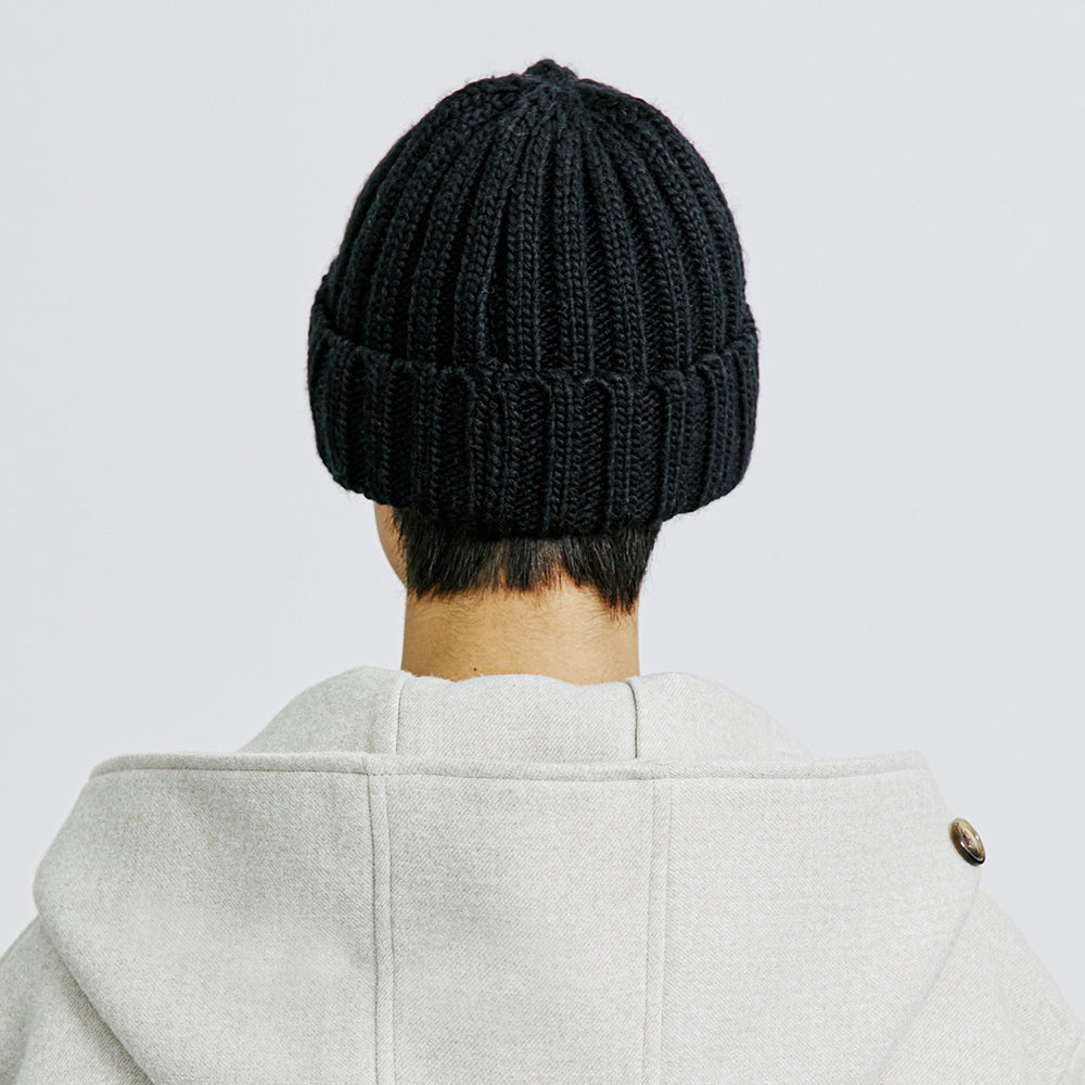 YP PAISLEY PATCH KNIT BEANIE DEEP BLACK