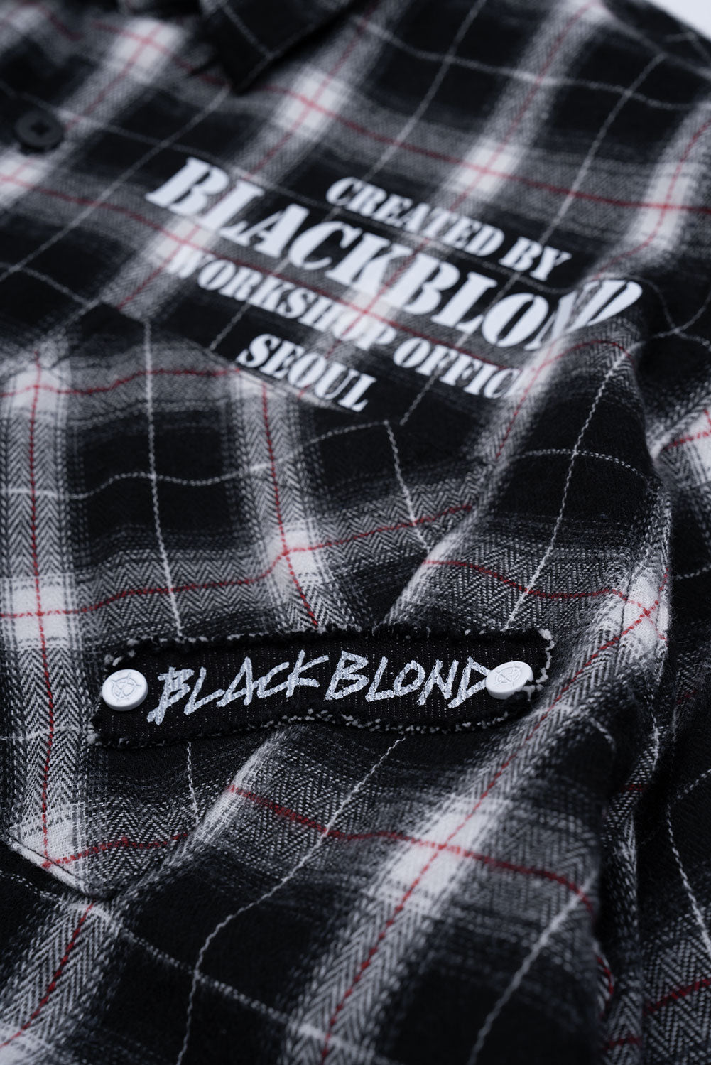 BBD No Sympathy Layered Check Shirt (Black)