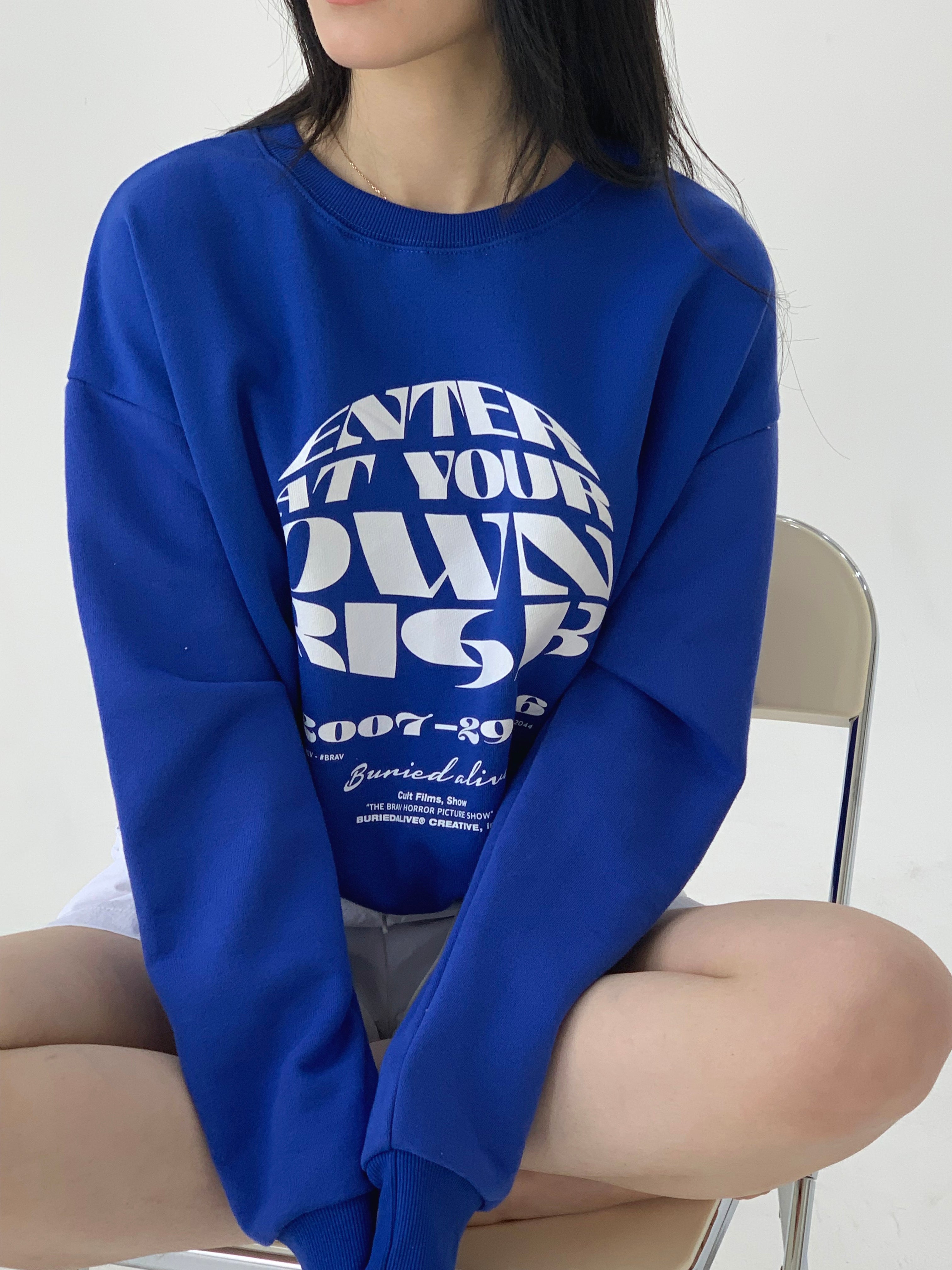 (W) BA OWN SWEATSHIRTS - BLUE