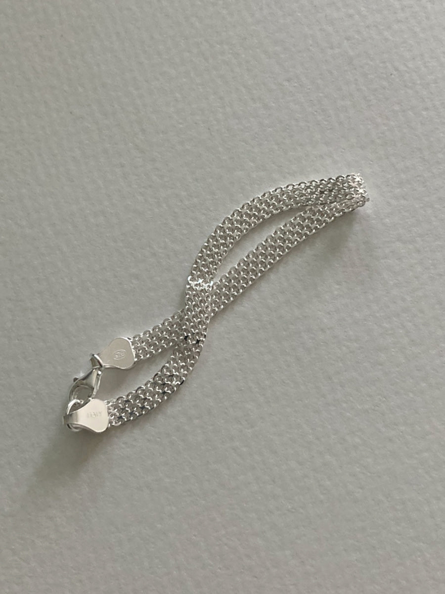 [92.5silver] pleats bracelet