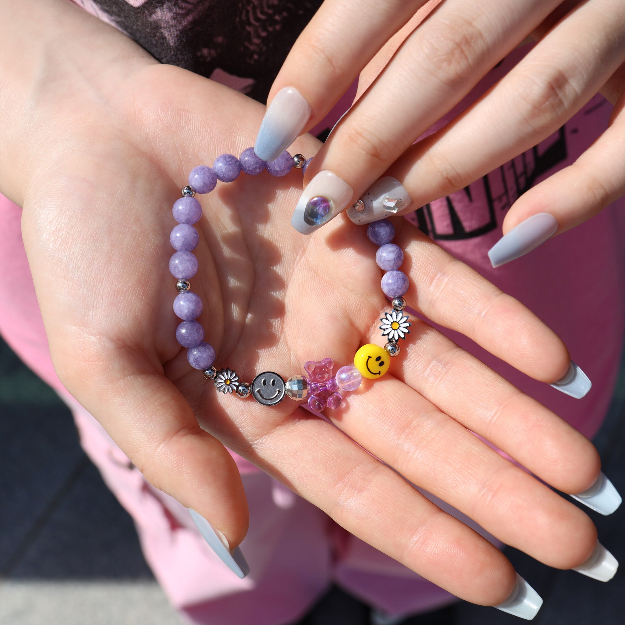 Daisy Bear Gemstone Bracelet