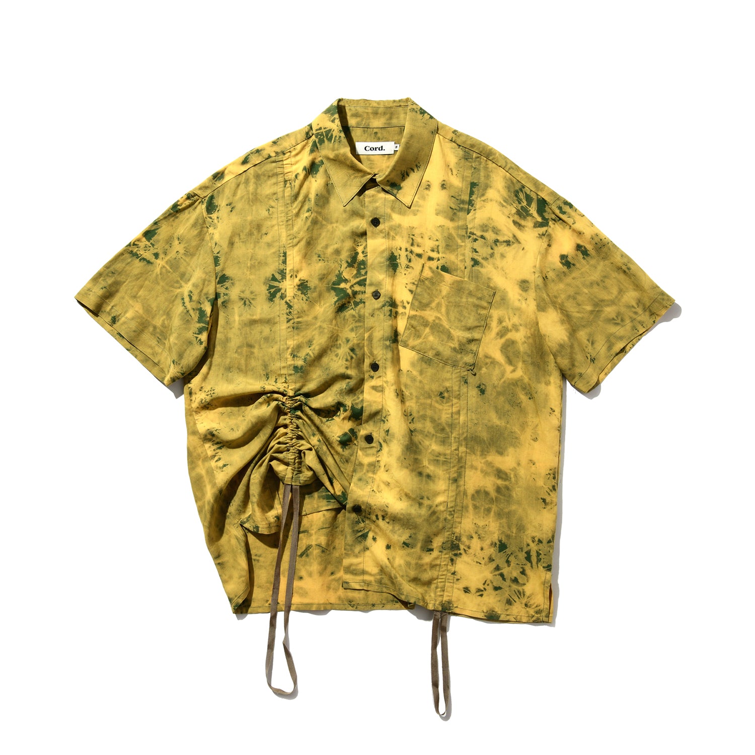 BLEACH DYEING STRAP SHIRT_YL