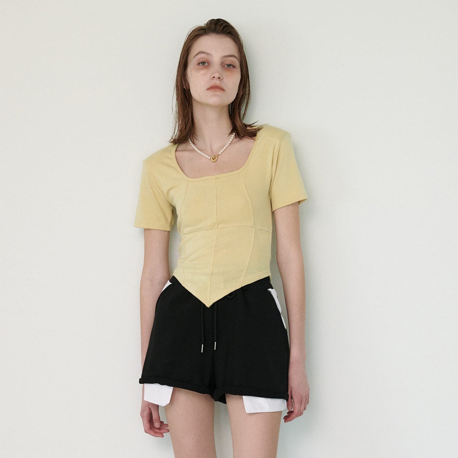 SQUARE T-SHIRT, YELLOW