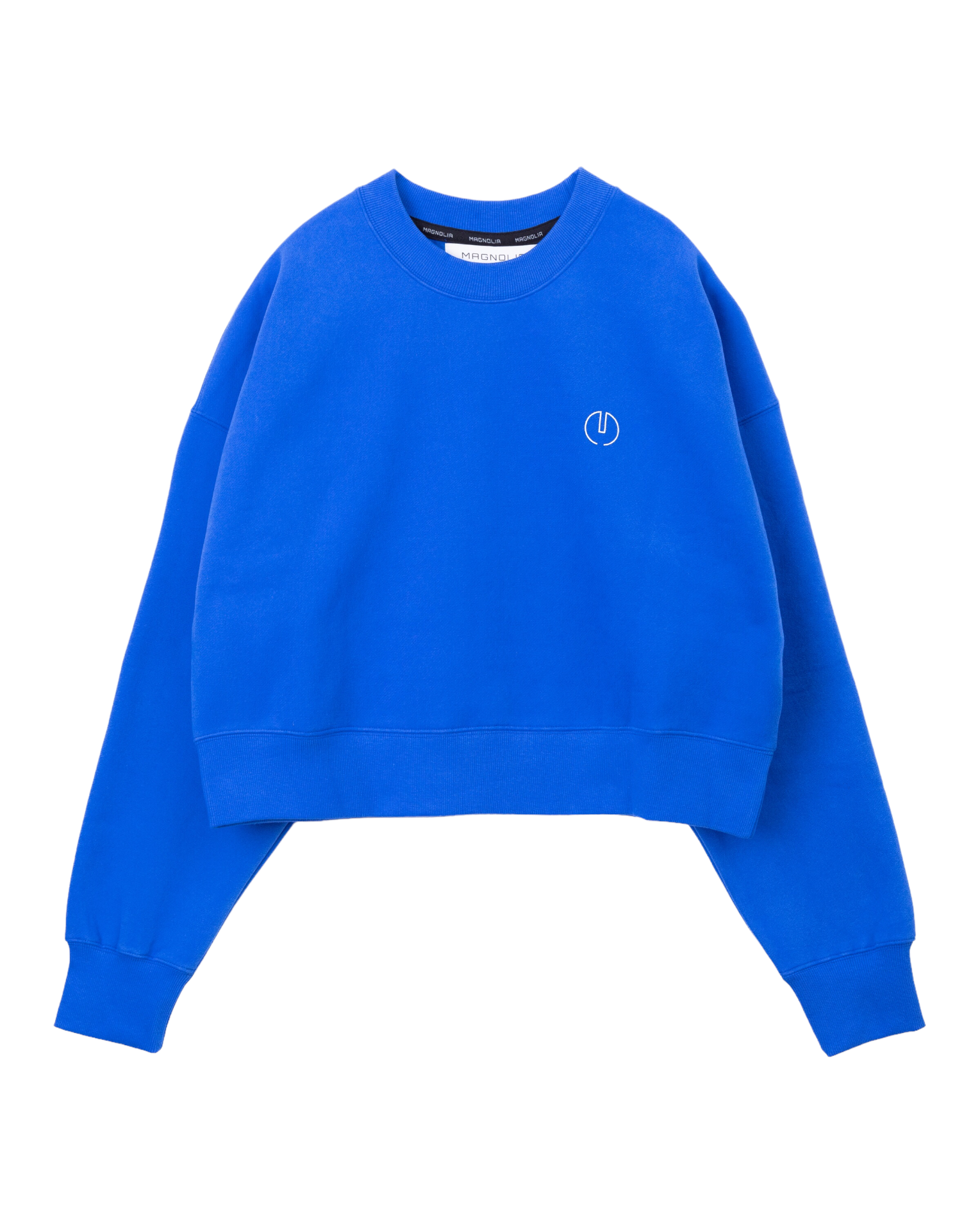 プリントクロップドスウェット/Print Cropped Sweat-BLUE