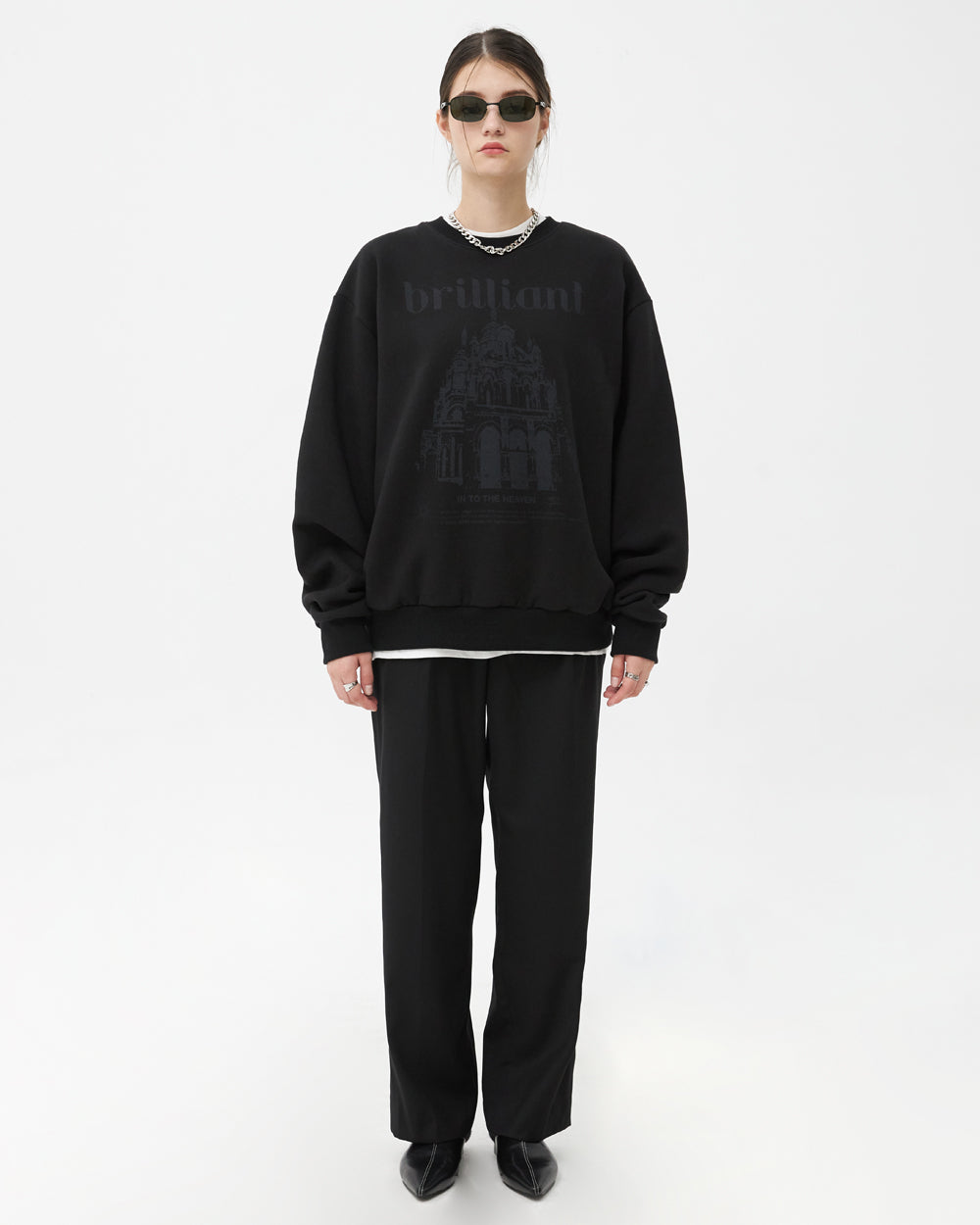 BRILLIANT CASTLE SWEATSHIRT-BLACK