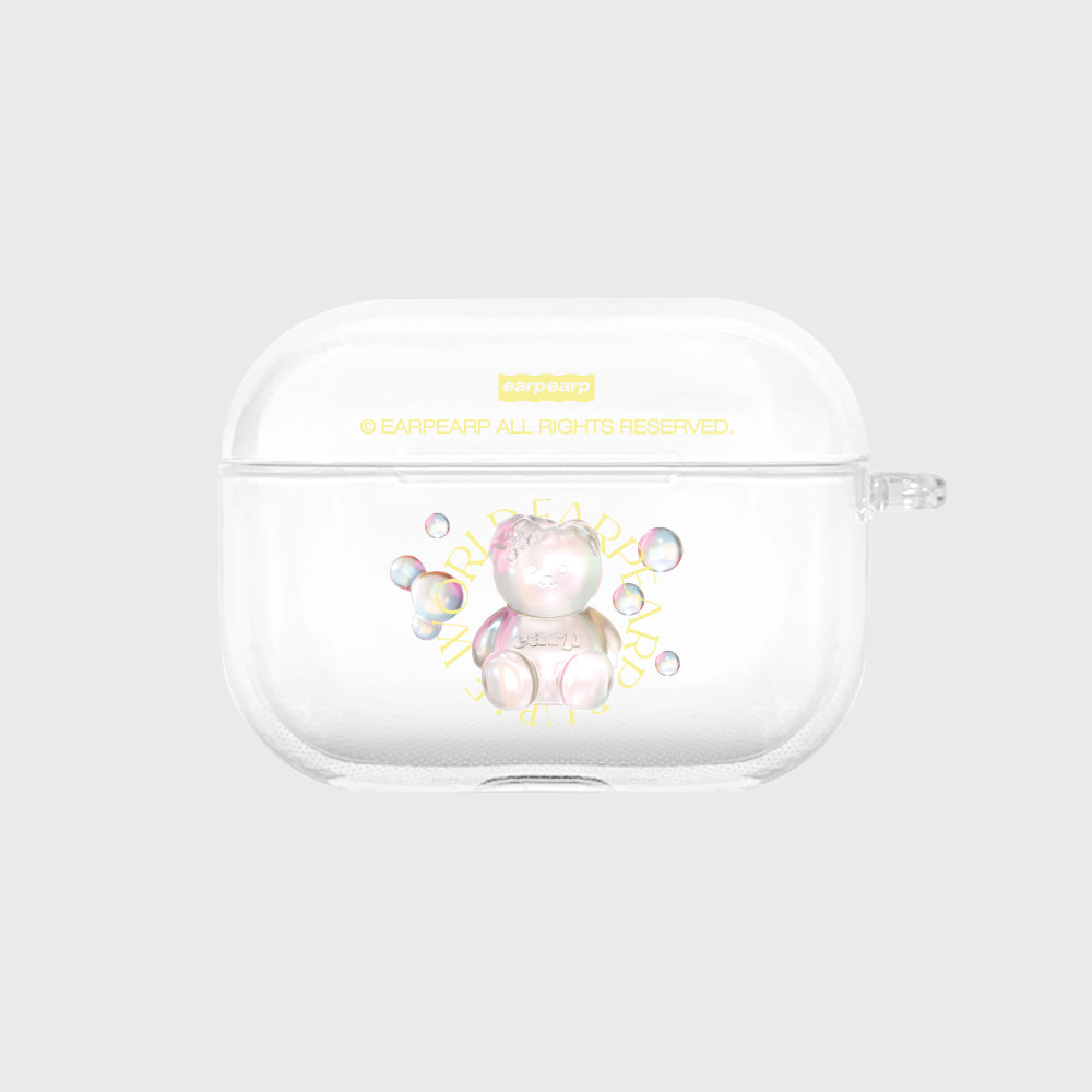 COVY BUBBLE WORLD-YELLOW(AIR PODS PRO-CLEAR HARD)