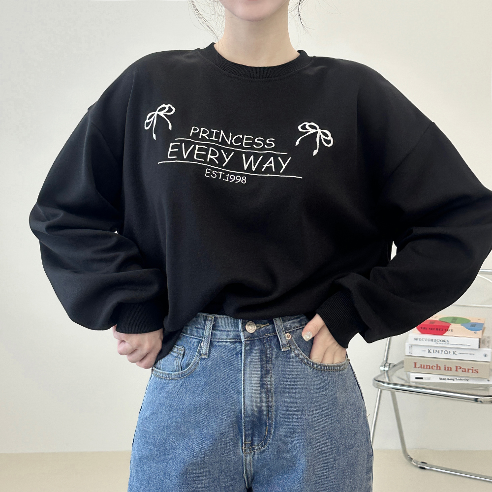 Way embroidered sweatshirt